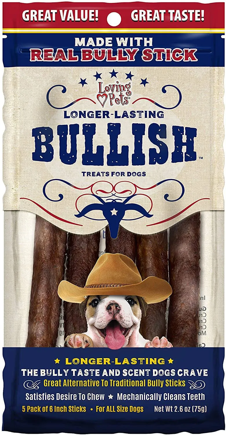 5-pk 6" Bullish Treat Sticks