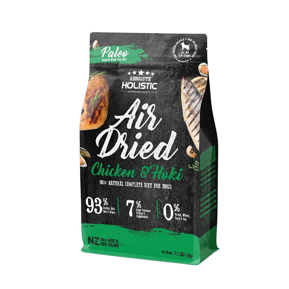 Absolute Holistic Dog Air-Dried Chicken & Hoki 1kg