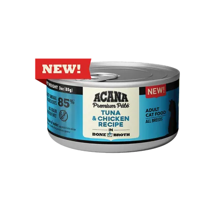 Acana Premium Pâté, Tuna & Chicken Recipe, Wet Cat Food, 3-oz Case of 24