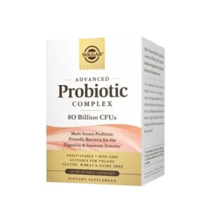 Advanced Probiotic Complex 80 Billion CFUs 30 Veg Caps By Solgar