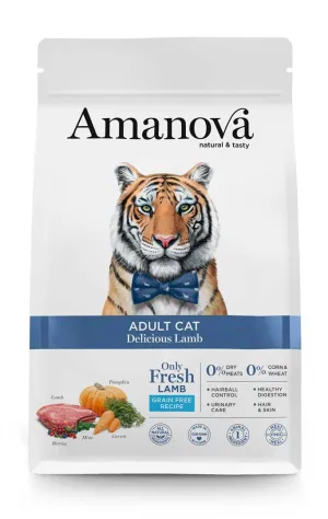 Amanova Adult Cat Delicious Lamb - Dry Cat Food - 1,5Kg