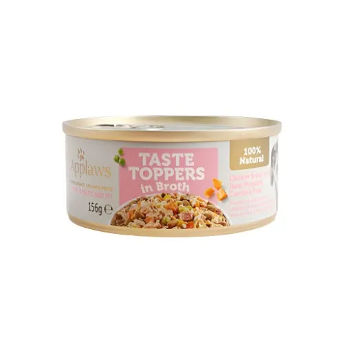 Applaws Taste Toppers in Broth Chicken Ham and Vegetables 12 x 156g