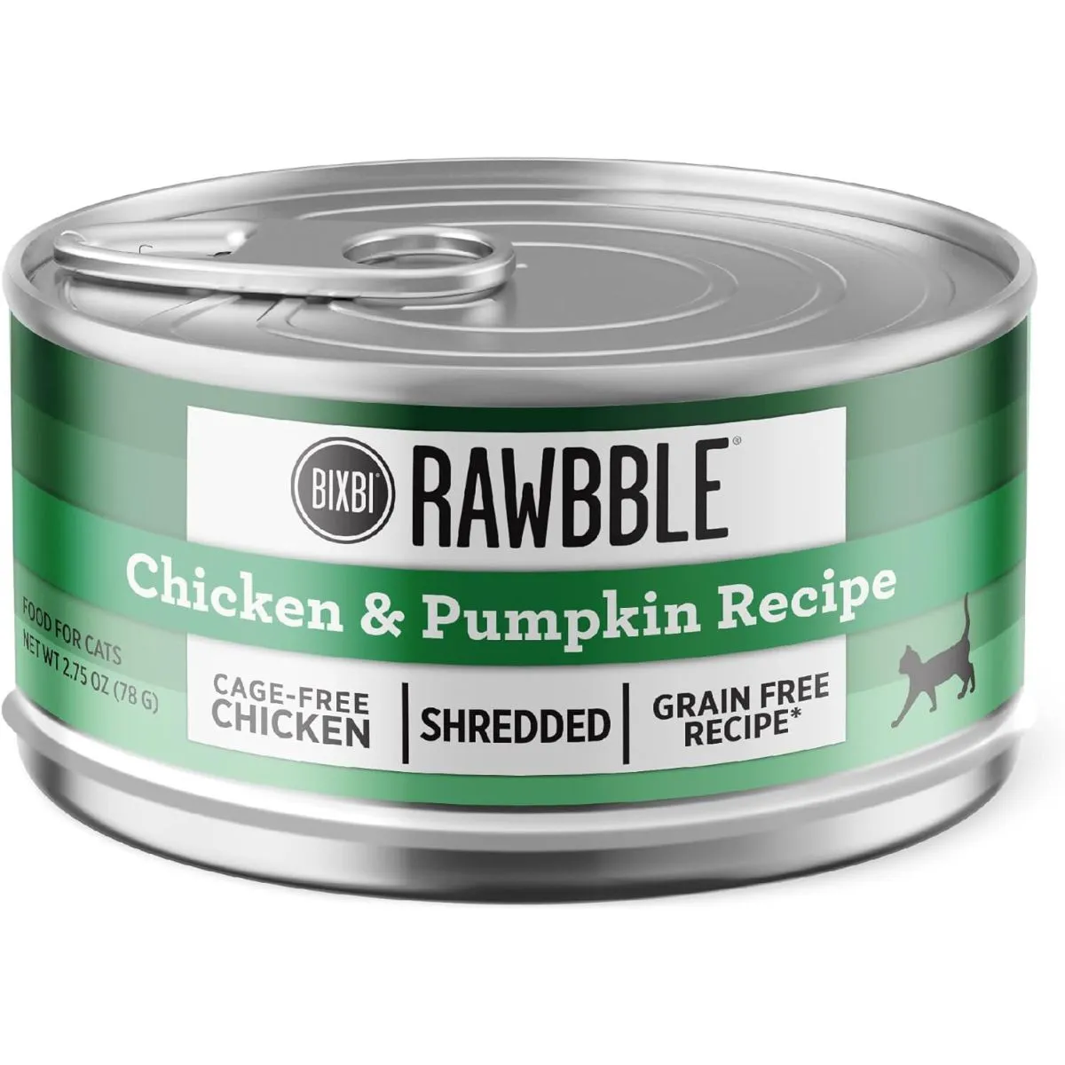 Bixbi Rawbble Shredded Chicken & Pumpkin Wet Cat Food 2.75oz