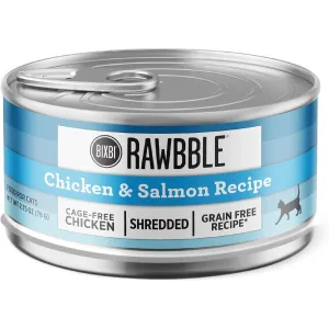 Bixbi Rawbble Shredded Chicken & Salmon Wet Cat Food 2.75oz