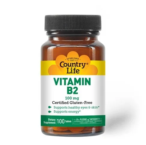 Country Life Vitamin B-2 100mg 100 Tablet