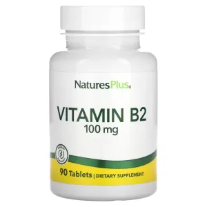 Dietary supplement NaturesPlus vitamin B-2, 100 mg., 90 tablets