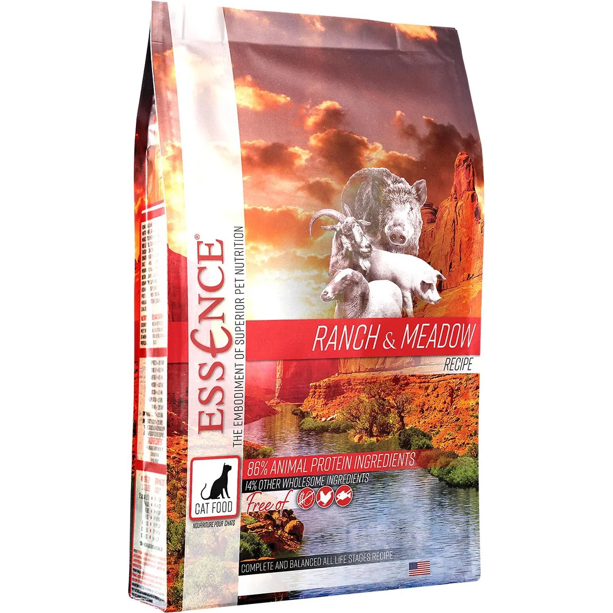 Essence Ranch & Meadow Recipe Grain-Free Dry Cat Food 10lb