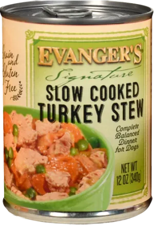 Evangers Signature Series Slow Cooked Turkey Stew Canned Dog Food