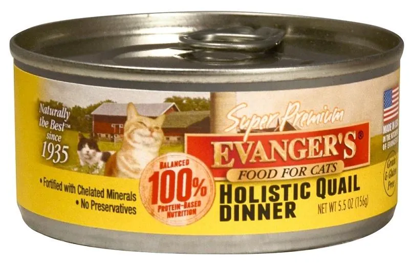 Evanger's Super Premium Holistic Quail Dinner Canned Cat Food