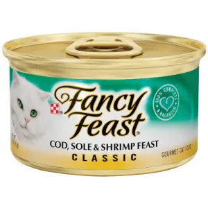 Fancy Feast Classic Cod, Sole, and Shrimp Feast Wet Cat Food