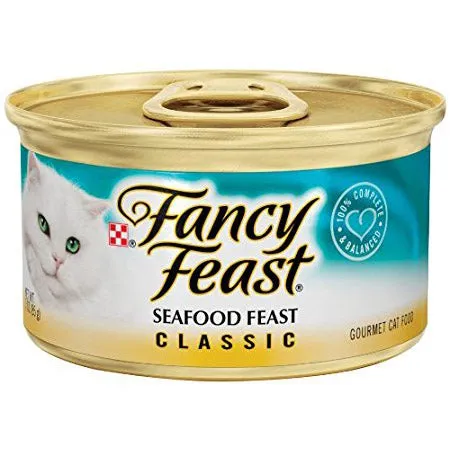 Fancy Feast Classic Seafood Feast Wet Cat Food