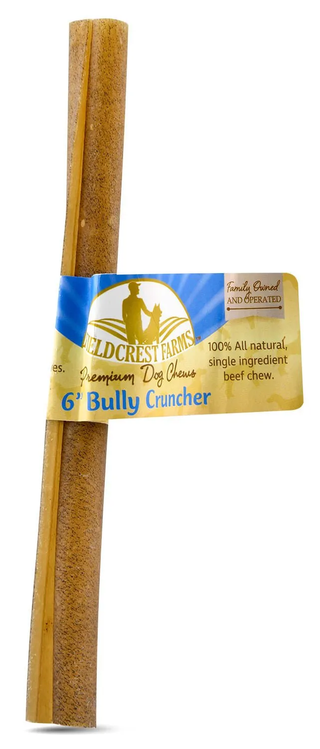 Fieldcrest Farms Bully Crunchers Bully Stick Dog Treats, 6"