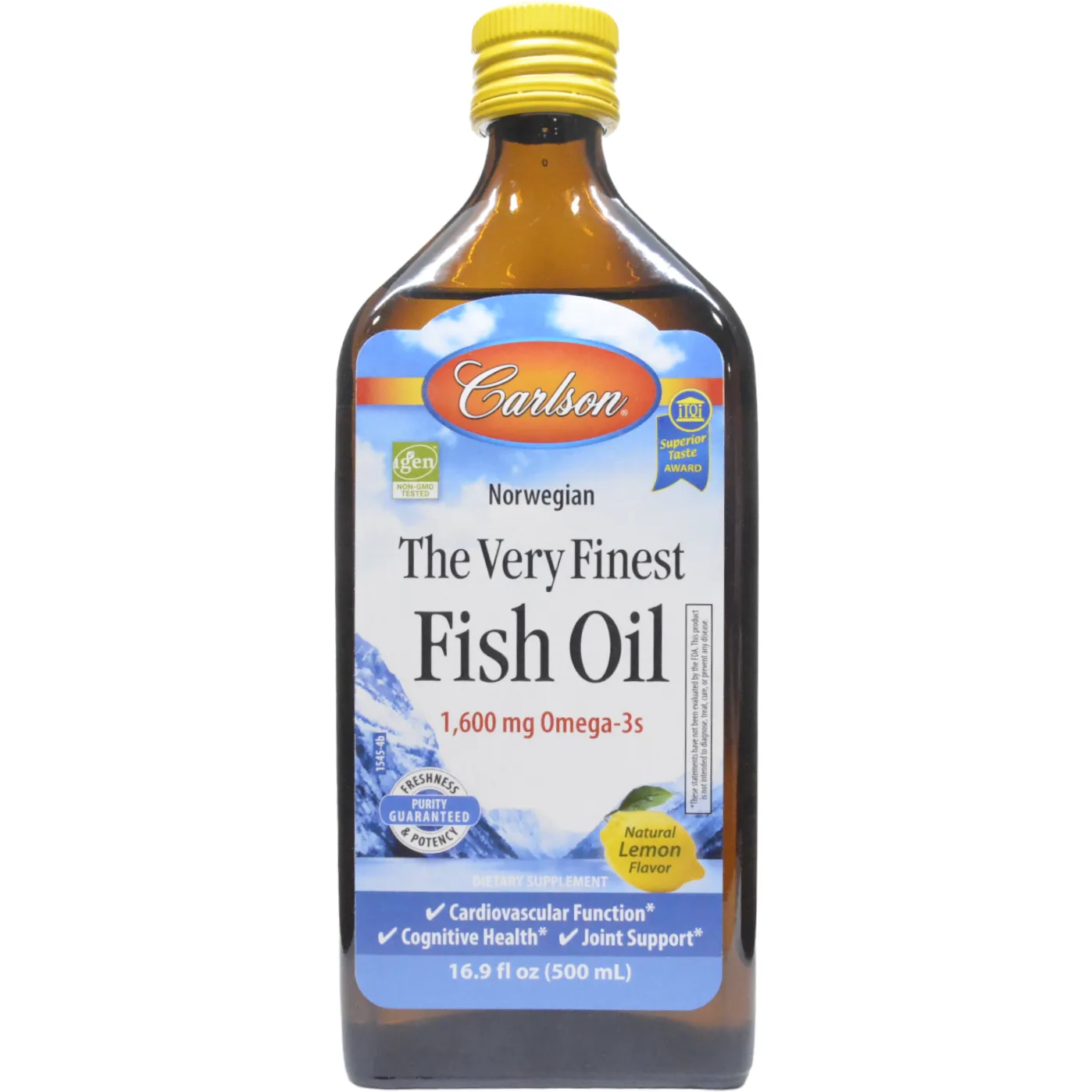 Finest Fish Oil Omega 3 500 ml by Carlson Labs