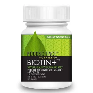 FoodScience of Vermont Biotin 2000mcg 60 Tablets