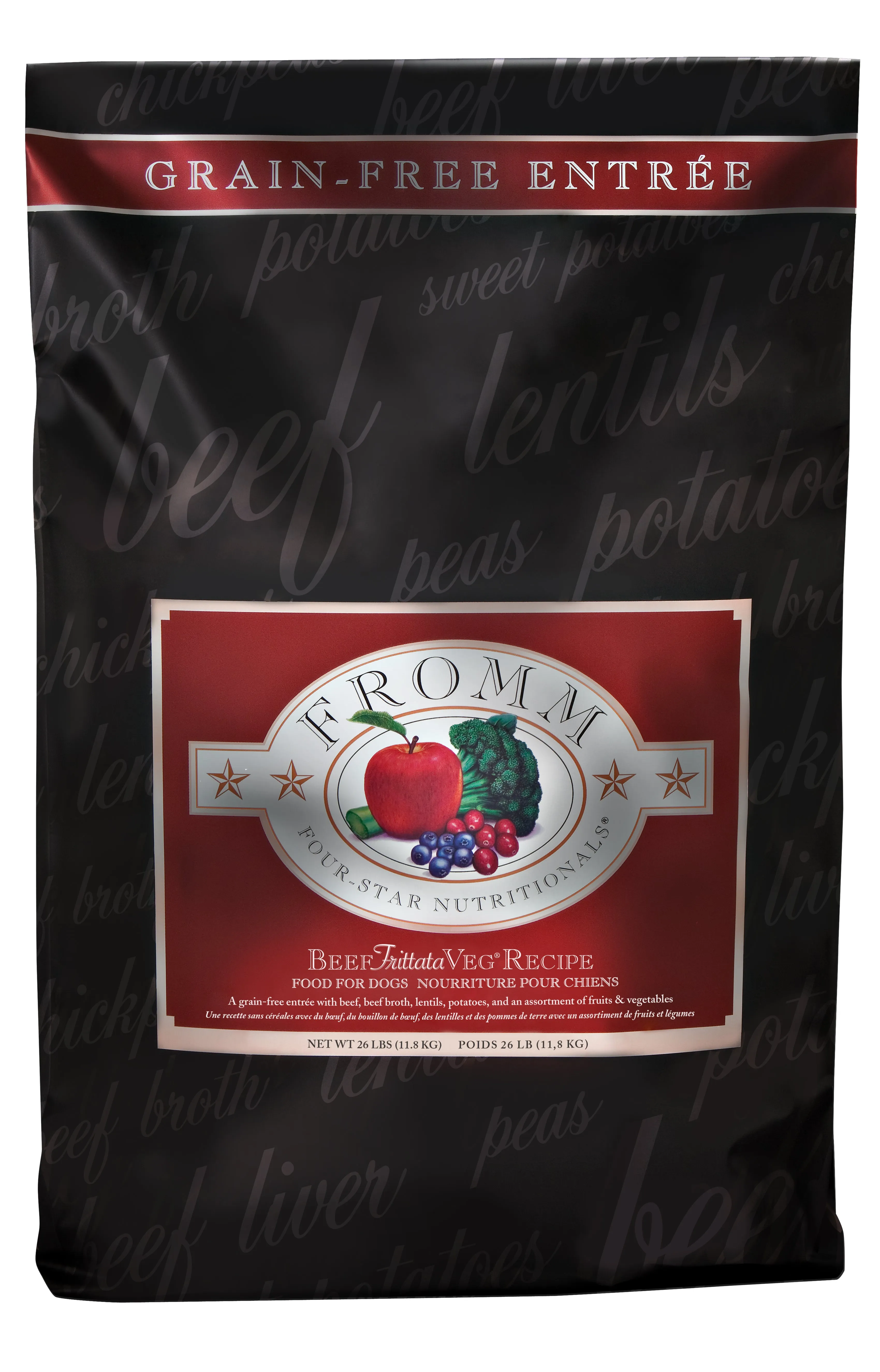 Fromm - Four-Star Beef Frittata Veg - Dry Dog Food - Various Sizes