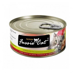 Fussie Cat Premium Tuna with Salmon Formula in Aspic Canned Food