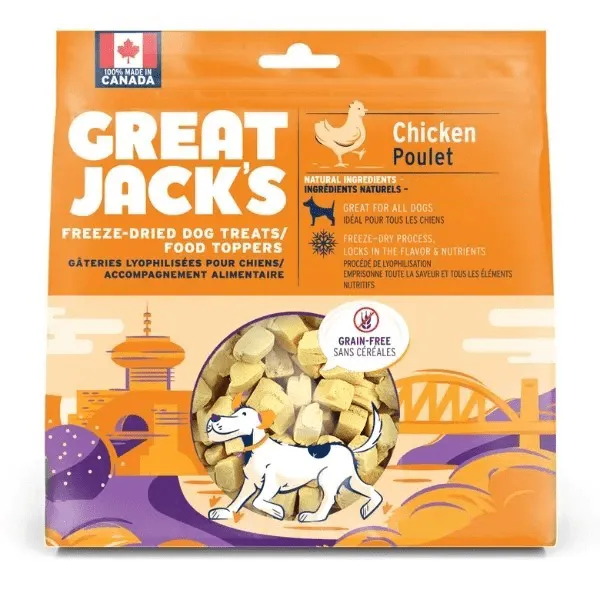 Great Jack's Chicken Freeze Dried Dog Treats/Food Toppers