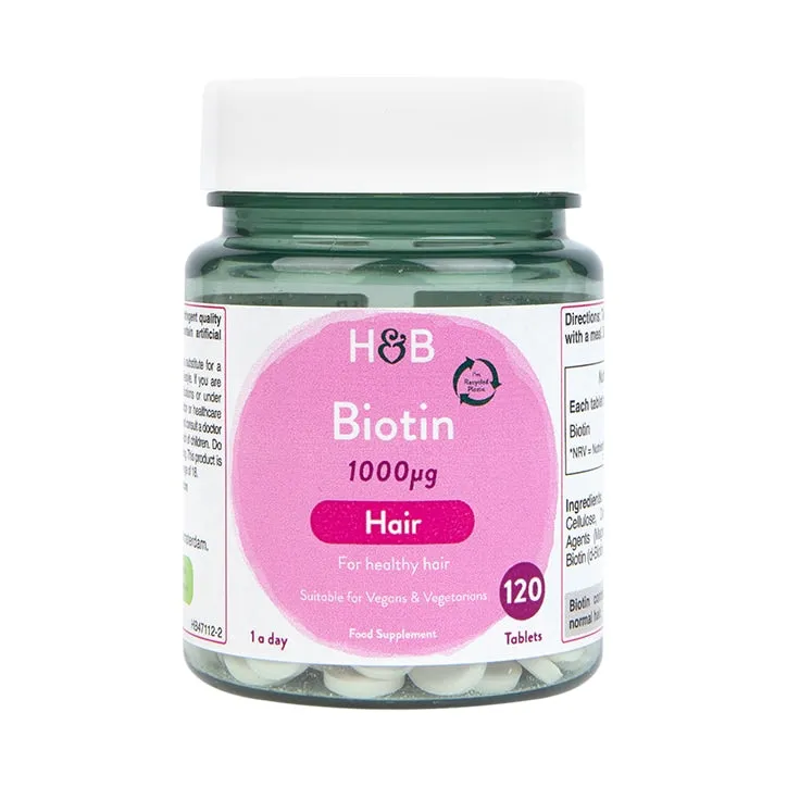 Holland & Barrett Biotin 1000ug 120 Tablets