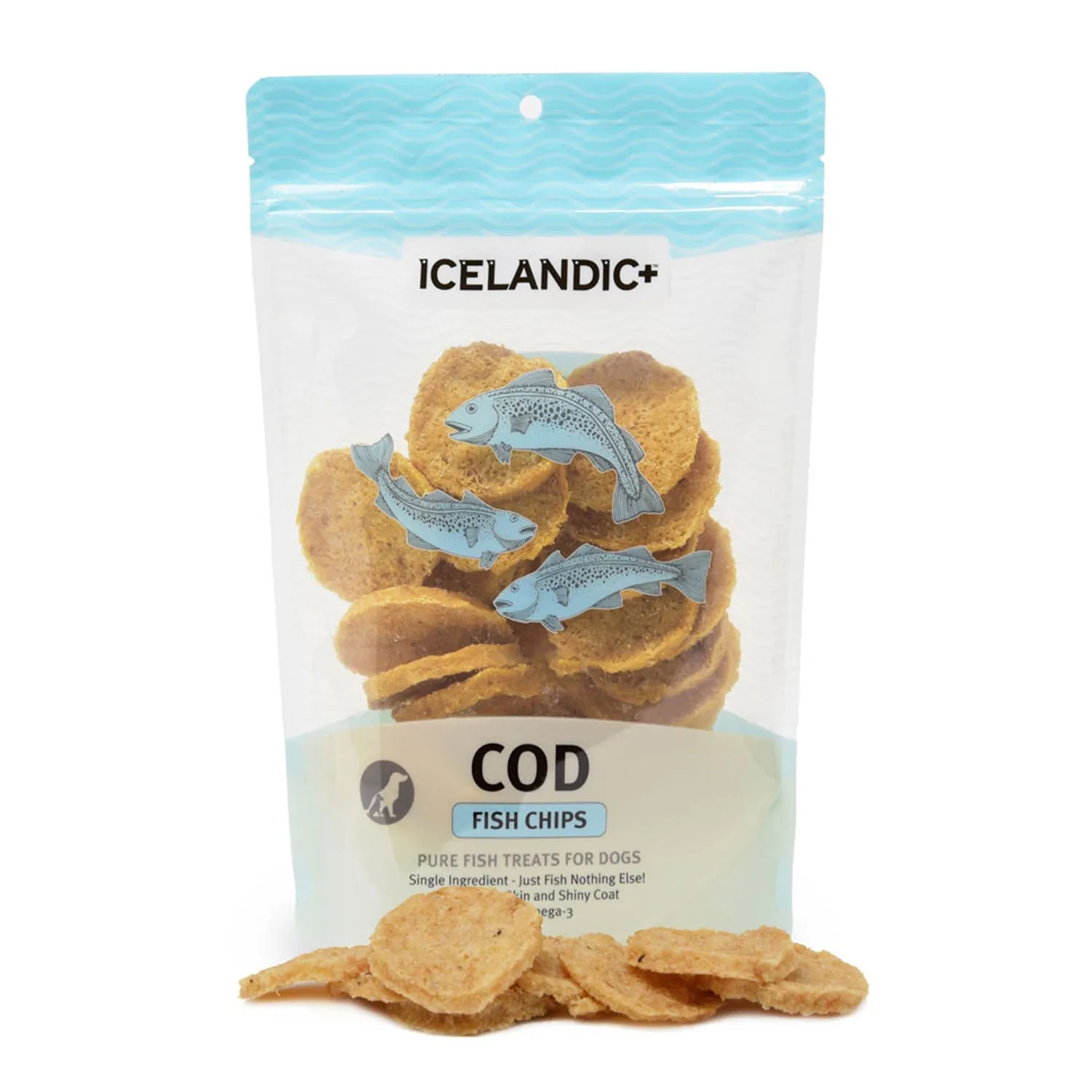 Icelandic  Cod Fish Chips Dog Treats 70g