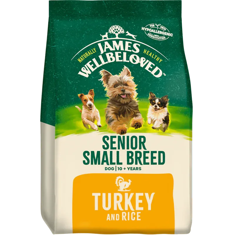 James Wellbeloved Turkey & Rice Senior Small Breed