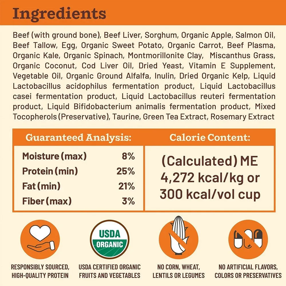 Kibble In The Raw - Freeze Dried Beef Dog Food