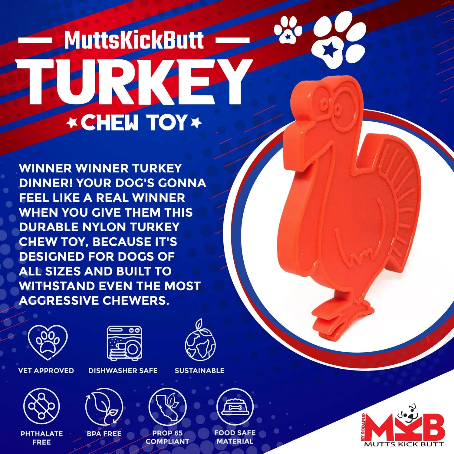 MKB Turkey Ultra Durable Nylon Chew