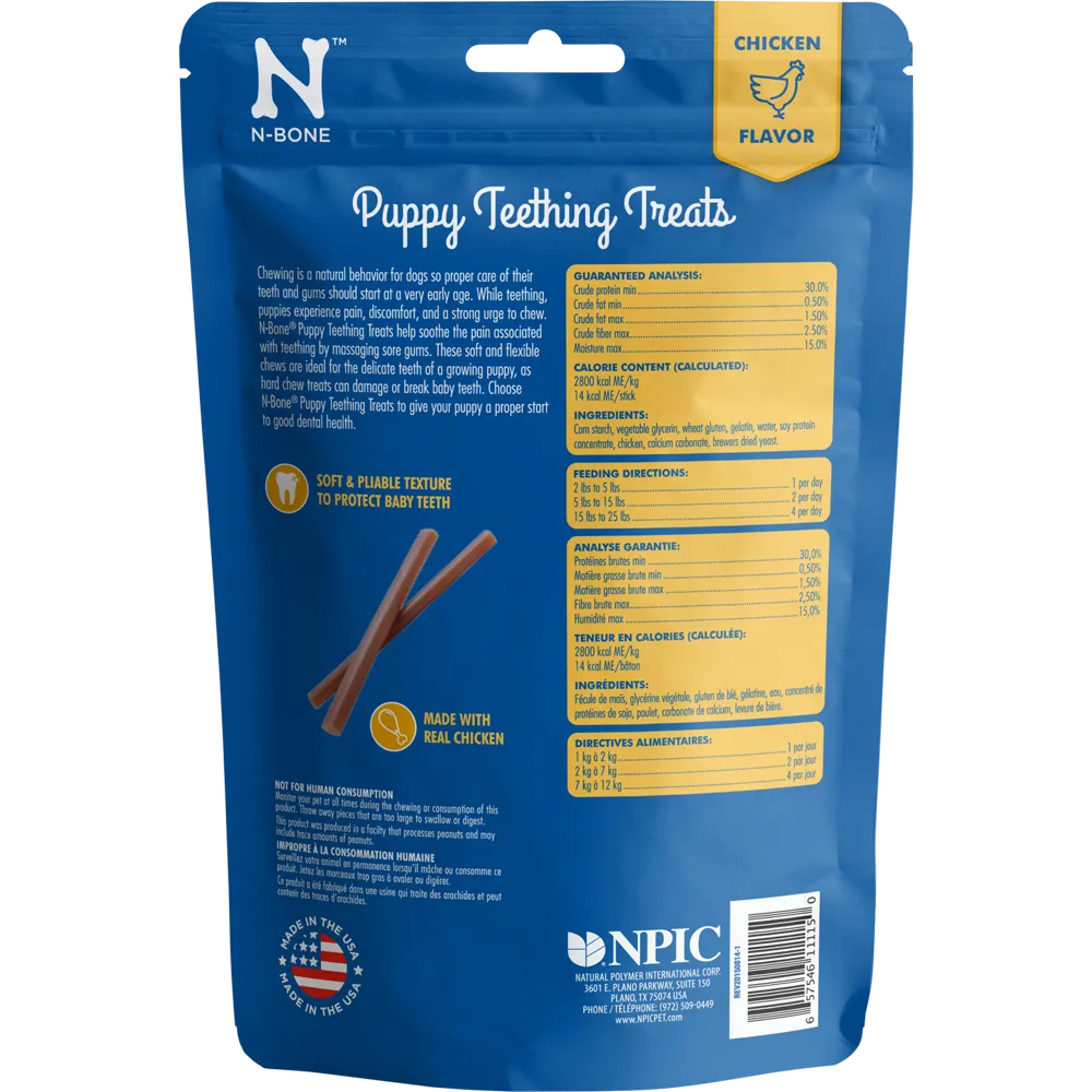 N-Bone® Puppy Teething Sticks Chicken Flavor