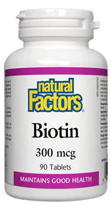 Natural Factors Biotin (300mcg) (90 Tablets)