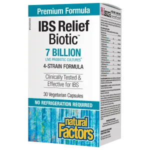 Natural Factors IBS Relief Biotic 7 Billion 30 Vegetarian Capsules