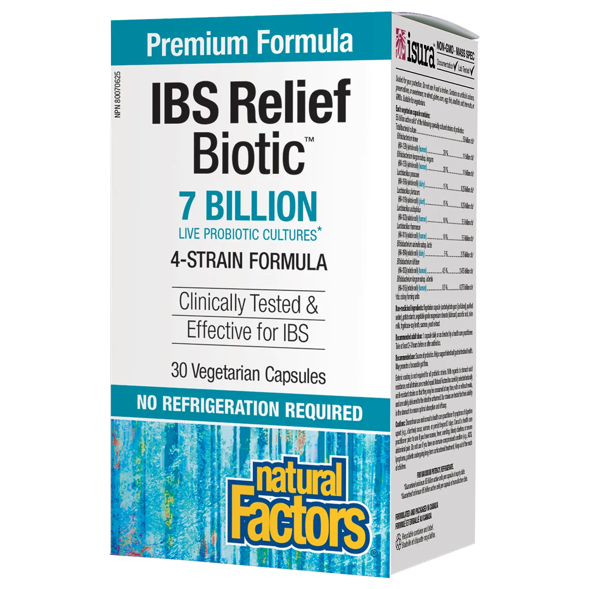 Natural Factors IBS Relief Biotic 7 Billion 30 Vegetarian Capsules