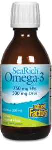 Natural Factors SeaRich Omega-3 750 mg EPA / 500 mg DHA Liquid