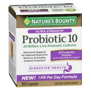 Nature's Bounty Ultra Strength Probiotic 10 30 Caps By Nature's Bounty