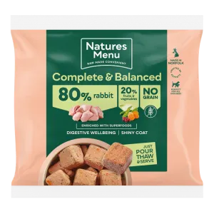 Natures Menu Complete & Balanced 80/20 80% Rabbit 1kg