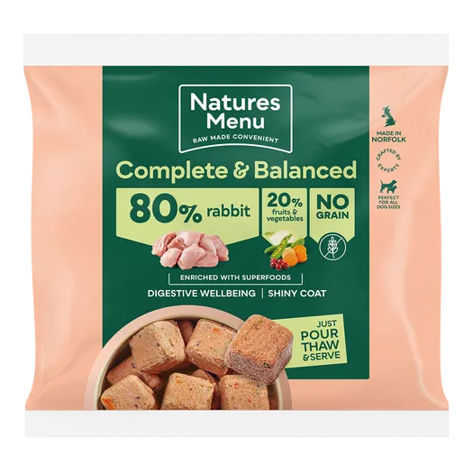 Natures Menu Complete & Balanced 80/20 80% Rabbit 1kg