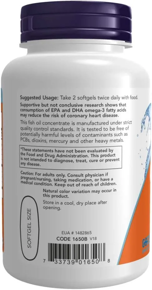 Now Omega 3 1000mg Softgel 100s