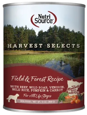 NutriSource® Harvest Selects Field & Forest, Wet Dog Food, 13-oz Case of 12