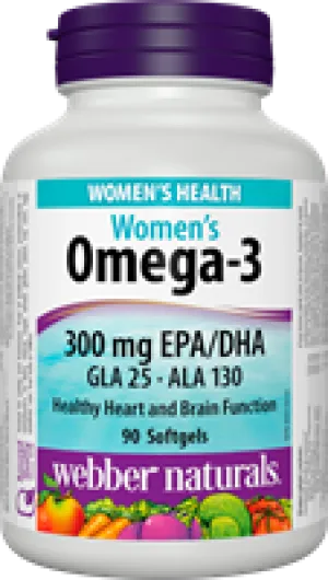 Omega-3 Women (EPA 200, DHA 100, GLA 25, ALA 130), 90 softgels