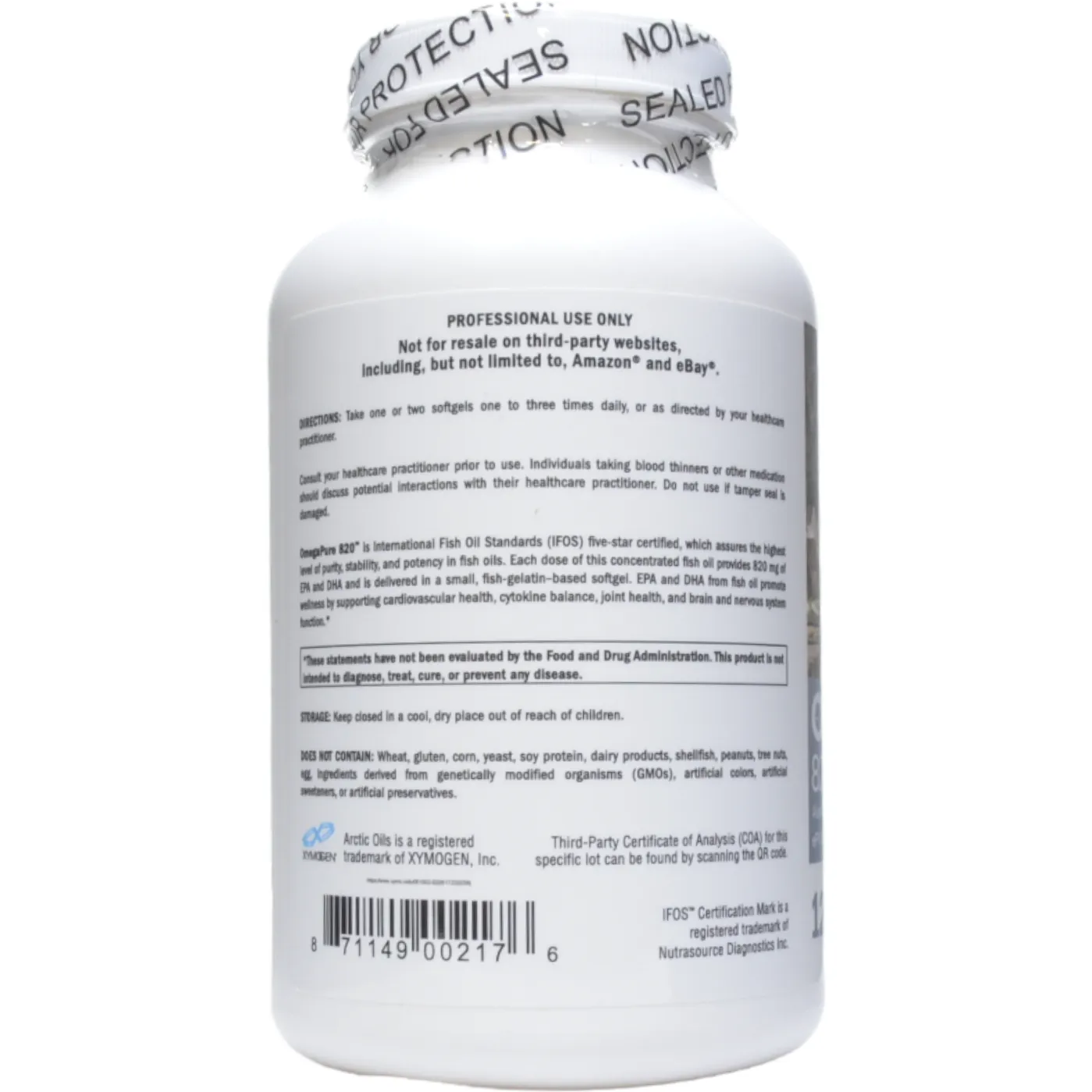 OmegaPure 820 120 Softgels by Xymogen