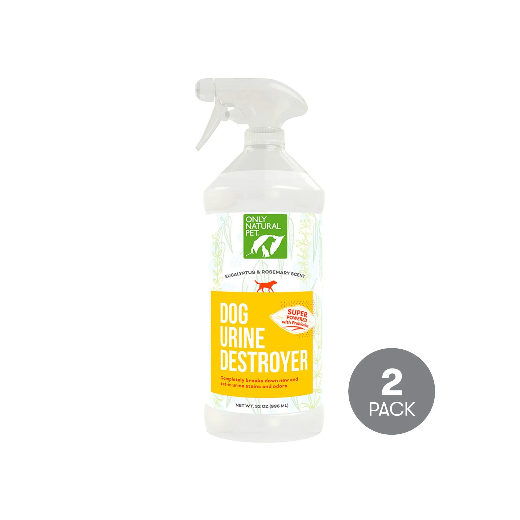 Only Natural Pet Dog Urine Stain & Odor Destroyer Probiotic Spray for Dogs 32 oz