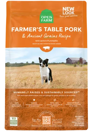 Open Farm Farmer's Table Pork & Ancient Grains Dry Dog Food 4lb