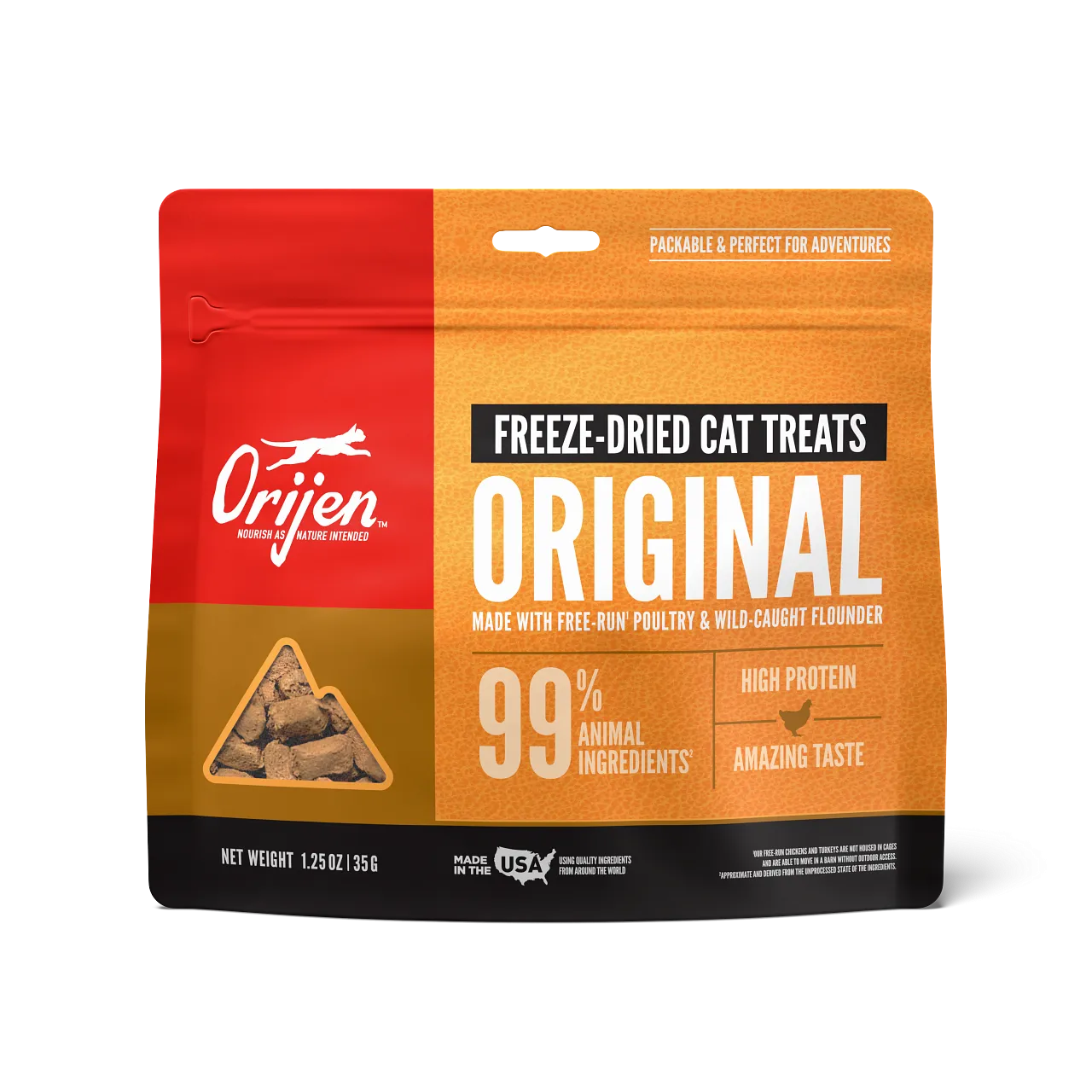 Orijen Original Freeze-Dried Cat Treats 1.25 oz.