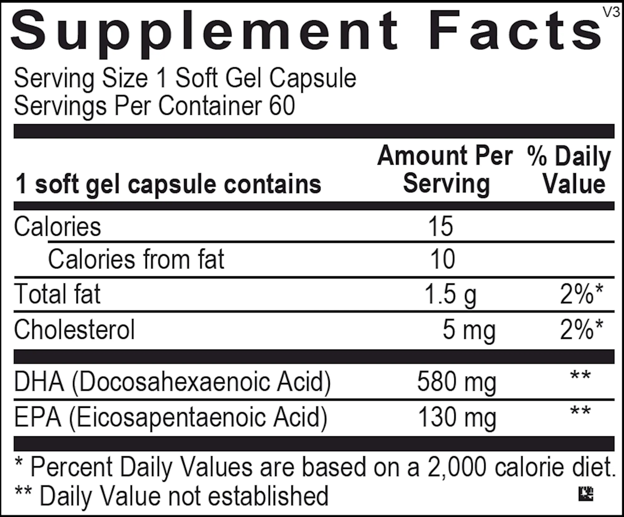 Orthomega® Select DHA 60 Soft Gel Capsules