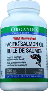 Pacific Salmon Oil (Wild Harvested Pacific), 1000 mg, 90 softgel/6 x 180 softgel/300 softgel/500 softgel