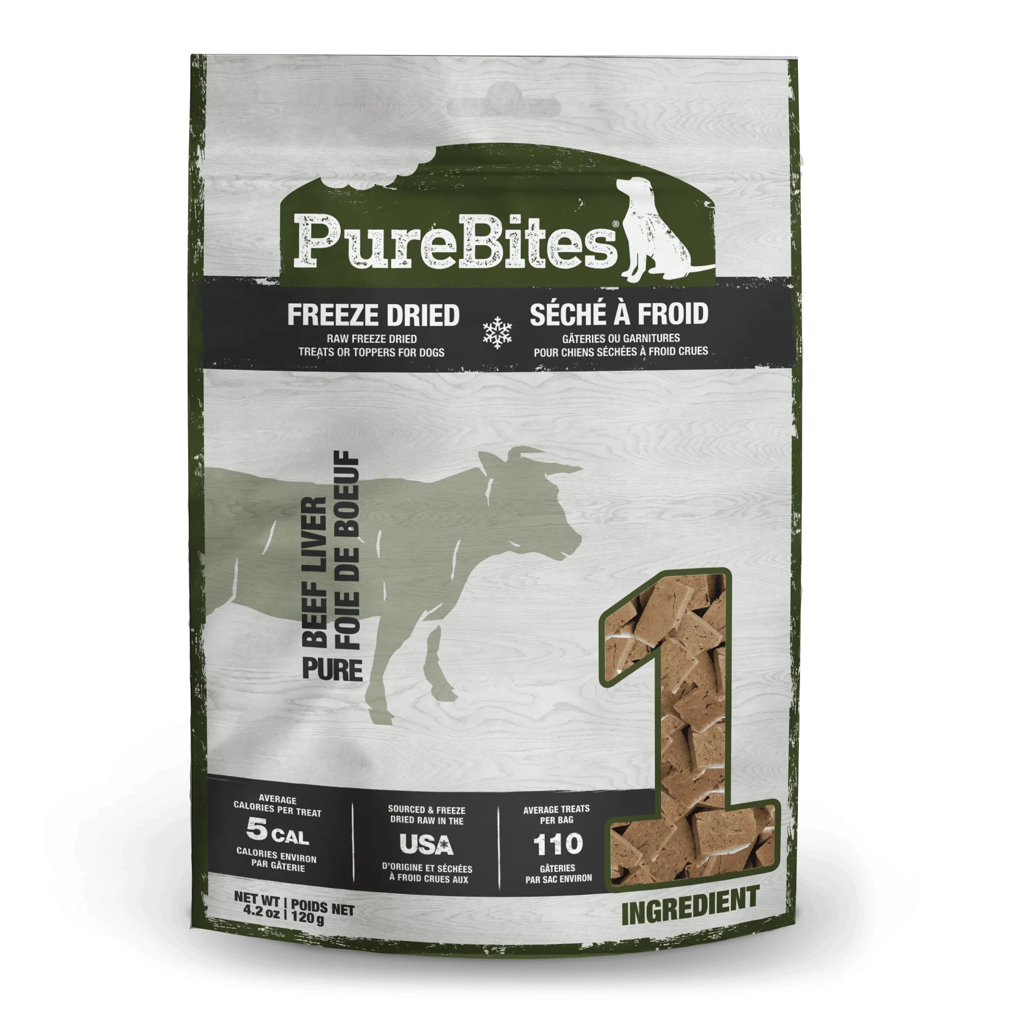 Pure Bites Beef Liver Freeze Dried Dog Treats