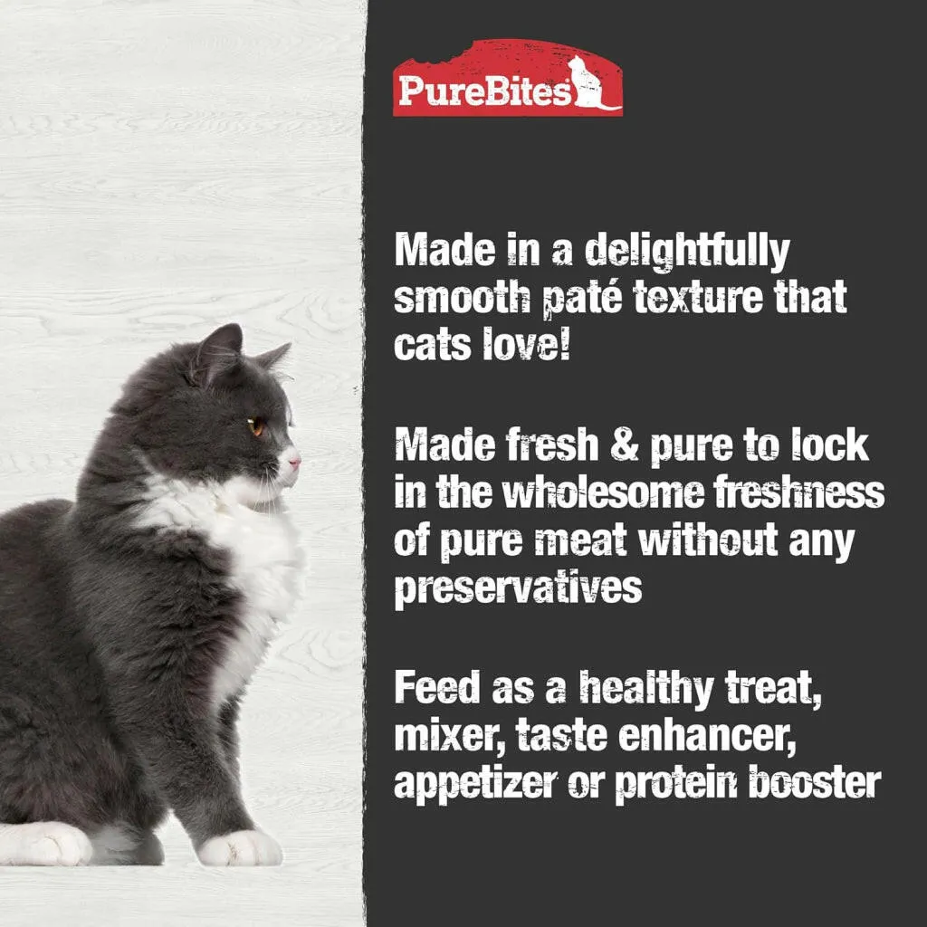 PureBites 100% Pure Chicken Pate Cat Food Topper (2.5 oz, case of 12)