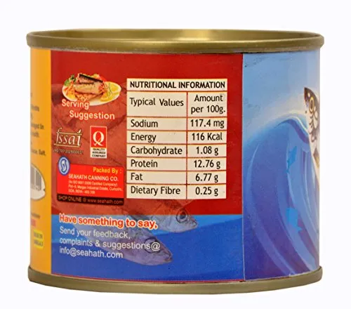 Seahath's - Sardines in Tomato Sauce, 200g (Pack of 12)