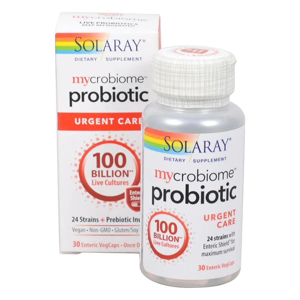 Solaray Mycrobiome Probiotic 30 Veg Caps Urgent Care