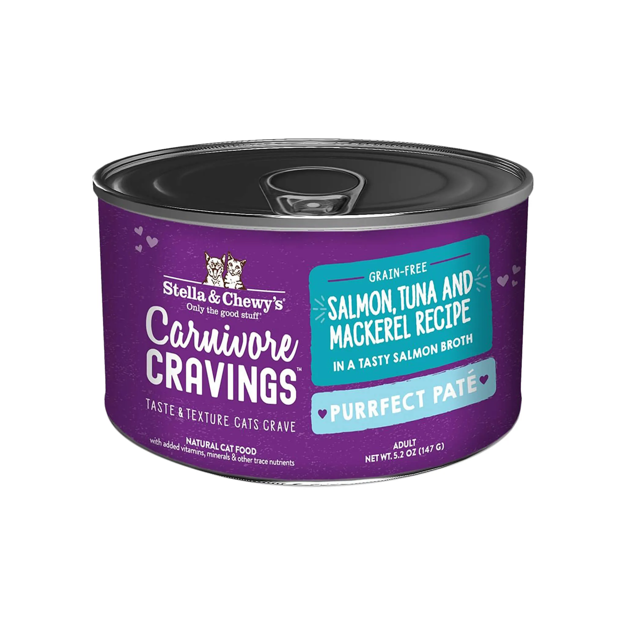 Stella & Chewy's Carnivore Cravings Purrfect Pate Salmon, Tuna & Mackerel Wet Cat Food