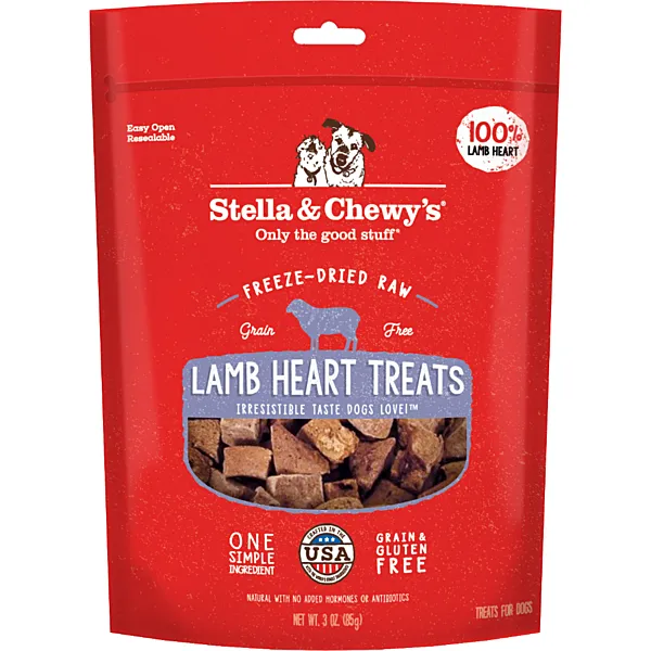 Stella & Chewy's Freeze Dried Lamb Heart Treats 3OZ