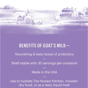 The Honest Kitchen Daily Boosters Instant Goat's Milk for Dogs, 5.2 oz